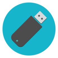 An icon of a USB stick